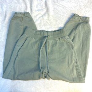 Sage green Lululemon sweats